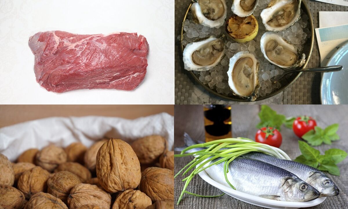 Menu para potência